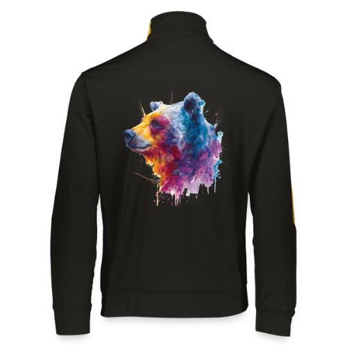 Watercolor Bear Portrait - Augusta Sportswear Unisex 2.0 Medalist Jacket