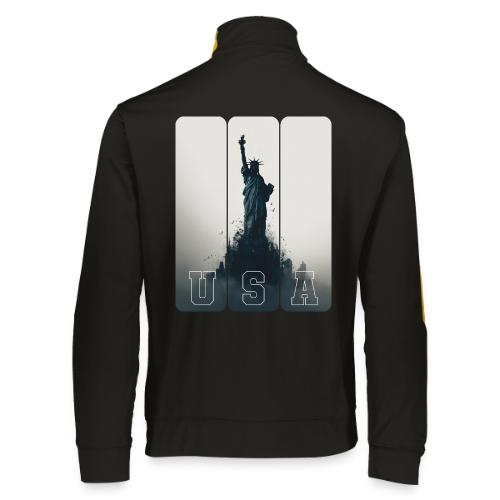 USA: Liberty Rising Over Manhattan - Augusta Sportswear Unisex 2.0 Medalist Jacket