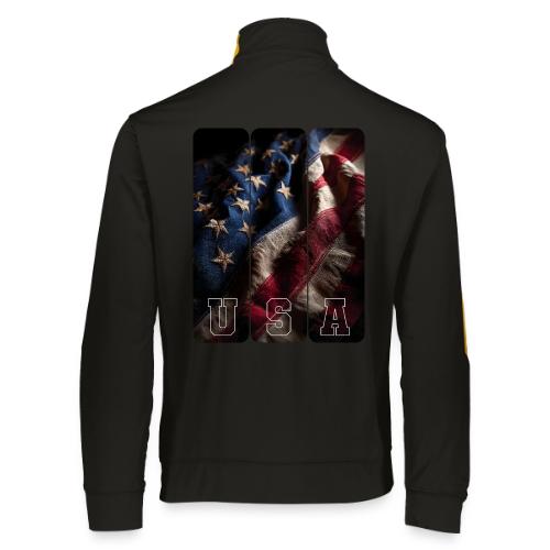 USA: Worn Stars and Stripes - Augusta Sportswear Unisex 2.0 Medalist Jacket