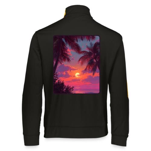 Tropical Sunset Palm Silhouette Design - Augusta Sportswear Unisex 2.0 Medalist Jacket