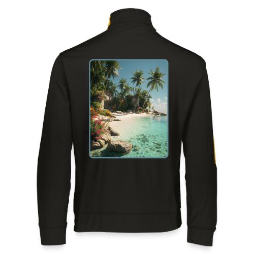 Serene Tropical Beach Floral Design - Augusta Sportswear Unisex 2.0 Medalist Jacket