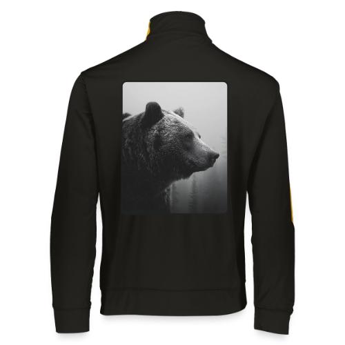 Grizzly Bear Black White Portrait Design - Augusta Sportswear Unisex 2.0 Medalist Jacket