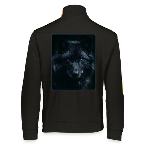 Black Wolf Intense Eyes Portrait Design - Augusta Sportswear Unisex 2.0 Medalist Jacket