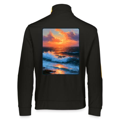 Sunset Storm Waves Oil Painting - Augusta Sportswear Unisex 2.0 Medalist Jacket
