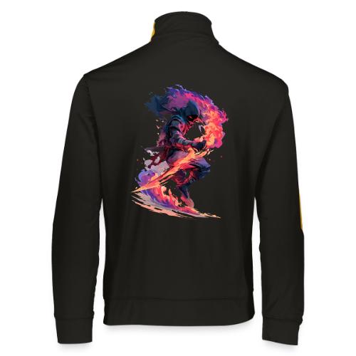 Flaming Ninja Warrior Fantasy Design - Augusta Sportswear Unisex 2.0 Medalist Jacket
