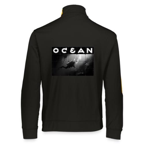 Ocean: Monochrome descent of a scuba diver - Augusta Sportswear Unisex 2.0 Medalist Jacket