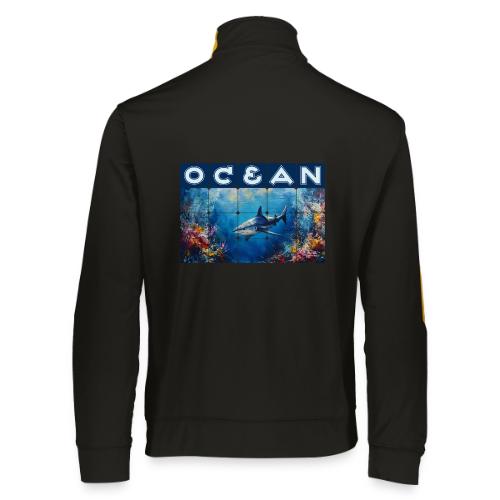 Ocean: Synthwave Shark - Augusta Sportswear Unisex 2.0 Medalist Jacket