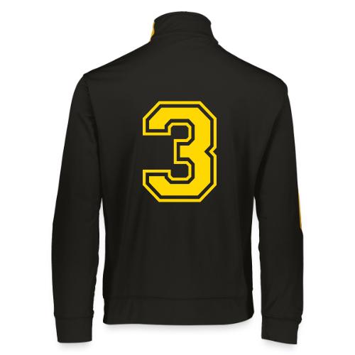 Number 3 in a classic athletic collegiate font - Augusta Sportswear Unisex 2.0 Medalist Jacket