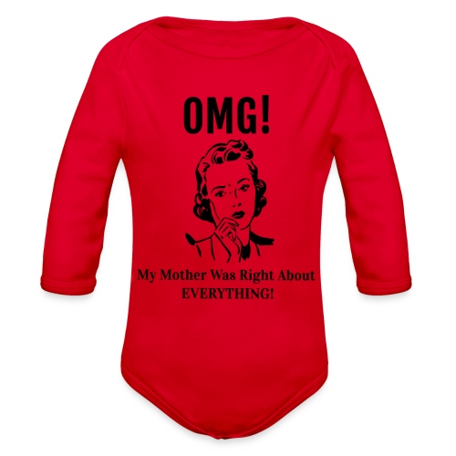 MotherWasRight - Organic Long Sleeve Baby Bodysuit