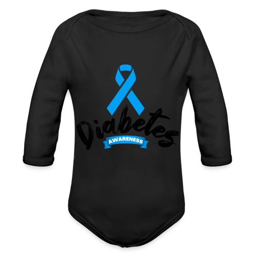 Diabetes Awareness - Organic Long Sleeve Baby Bodysuit