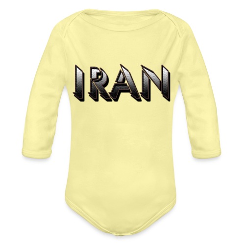 Iran 8 - Organic Long Sleeve Baby Bodysuit