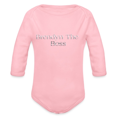 Brendyn The Boss - Organic Long Sleeve Baby Bodysuit