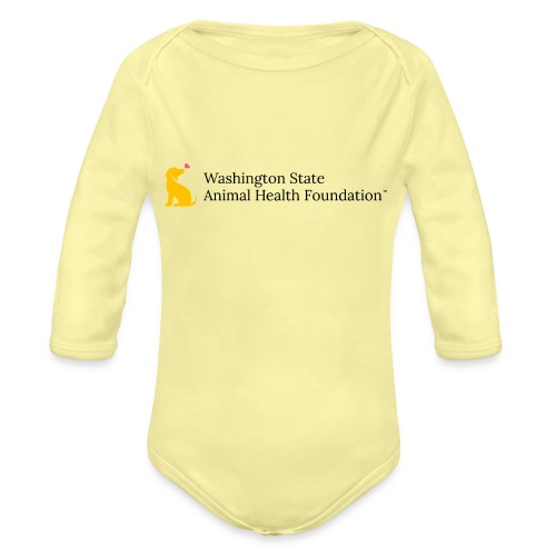 WSAHF Logo Horizontal - Organic Long Sleeve Baby Bodysuit