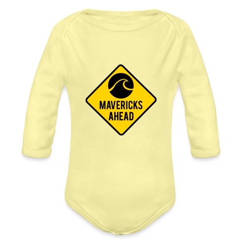 Mavericks Ahead - Organic Long Sleeve Baby Bodysuit