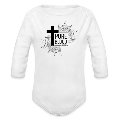 Pure Blood, Non GMO - Organic Long Sleeve Baby Bodysuit