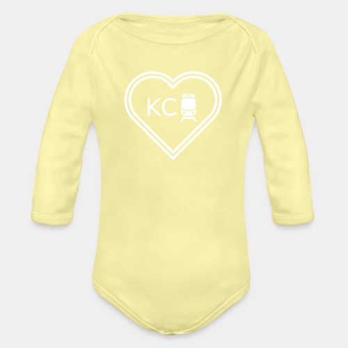 KC Streetcar Heart - Organic Long Sleeve Baby Bodysuit