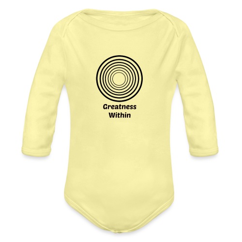 Greatness Within - Organic Long Sleeve Baby Bodysuit