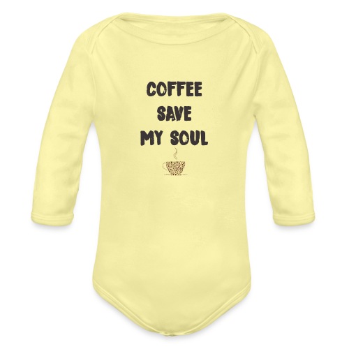 coffee - Organic Long Sleeve Baby Bodysuit