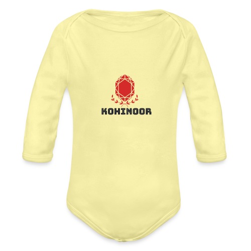 Kohinoor famous logo product - Organic Long Sleeve Baby Bodysuit