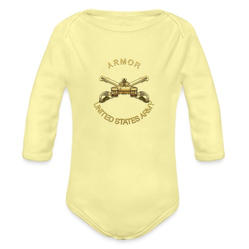 Armor Branch Insignia - Organic Long Sleeve Baby Bodysuit