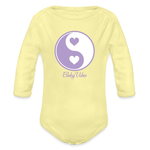 Baby Vibes Yin Yang - Organic Long Sleeve Baby Bodysuit