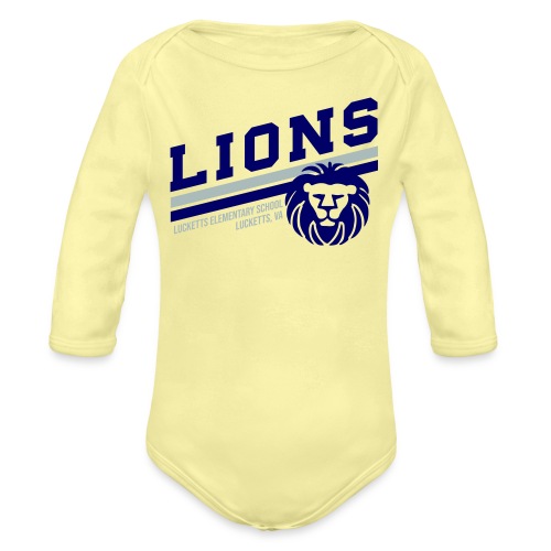 Lucketts Lions - Organic Long Sleeve Baby Bodysuit