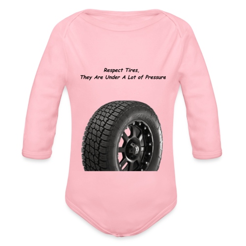Tire Pressure - Organic Long Sleeve Baby Bodysuit