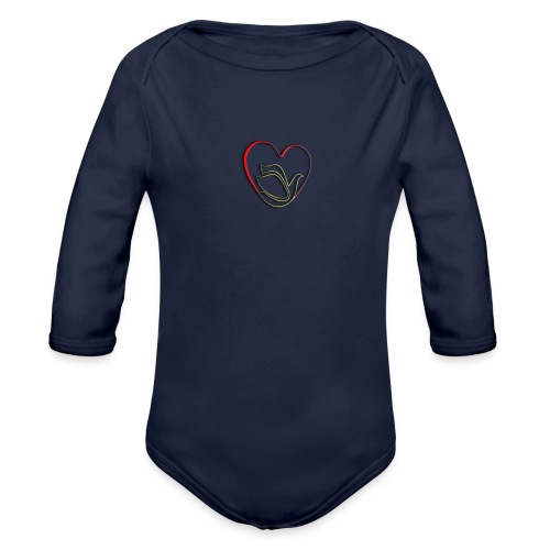 Love and Pureness of a Dove - Organic Long Sleeve Baby Bodysuit