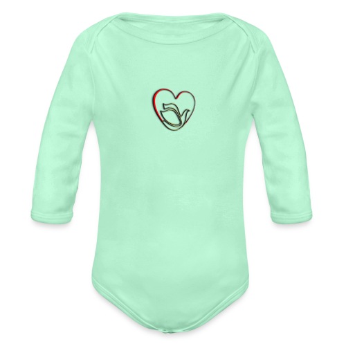 Love and Pureness of a Dove - Organic Long Sleeve Baby Bodysuit