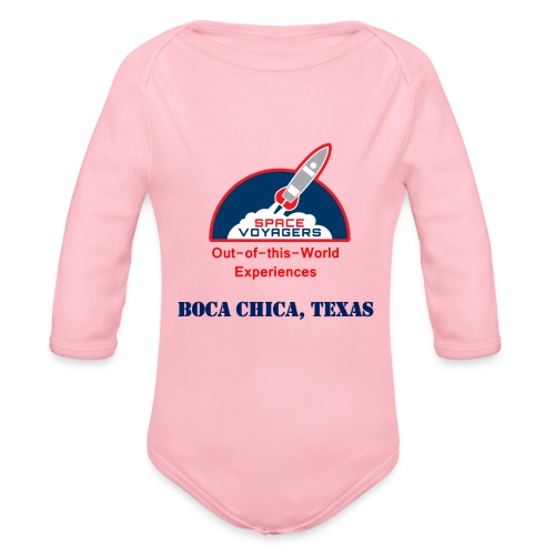 Space Voyagers - Boca Chica, Texas - Organic Long Sleeve Baby Bodysuit