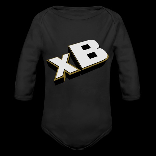 xB Logo (Gold) - Organic Long Sleeve Baby Bodysuit