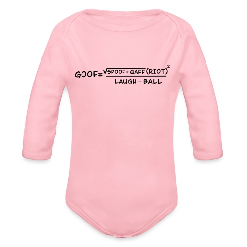 gaff text transparent - Organic Long Sleeve Baby Bodysuit