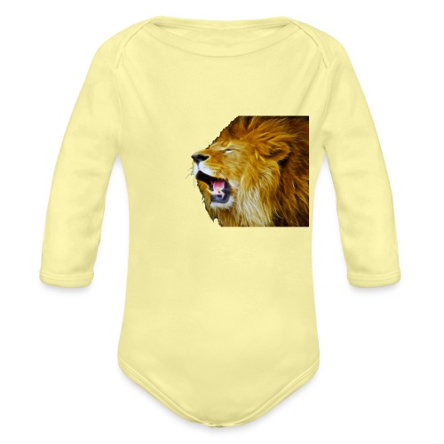 Lion, Iran - Organic Long Sleeve Baby Bodysuit