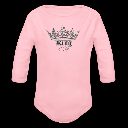 Hand Sketched Crown - Organic Long Sleeve Baby Bodysuit