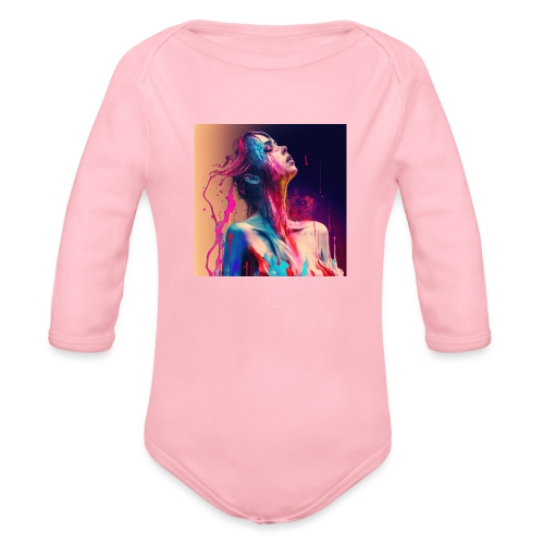 Taking in a Moment - Emotionally Fluid Collection - Organic Long Sleeve Baby Bodysuit