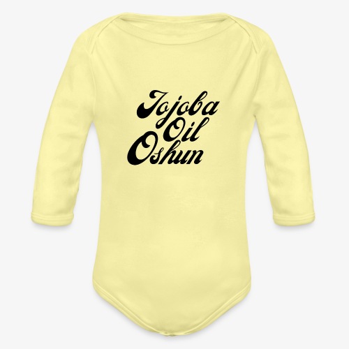 Jojoba Oil Oshun - Organic Long Sleeve Baby Bodysuit
