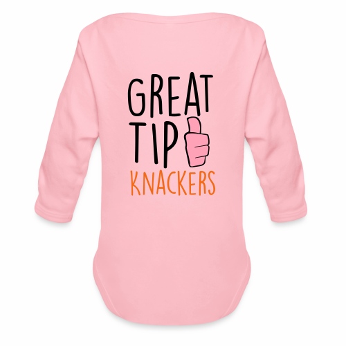 Great Tip Knackers - Organic Long Sleeve Baby Bodysuit
