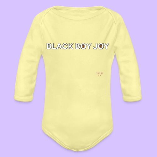 Black Boy Joy - Organic Long Sleeve Baby Bodysuit