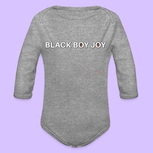 Black Boy Joy - Organic Long Sleeve Baby Bodysuit
