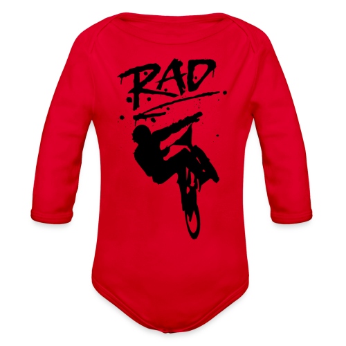 RAD BMX Bike Graffiti 80s Movie Radical Shirts - Organic Long Sleeve Baby Bodysuit