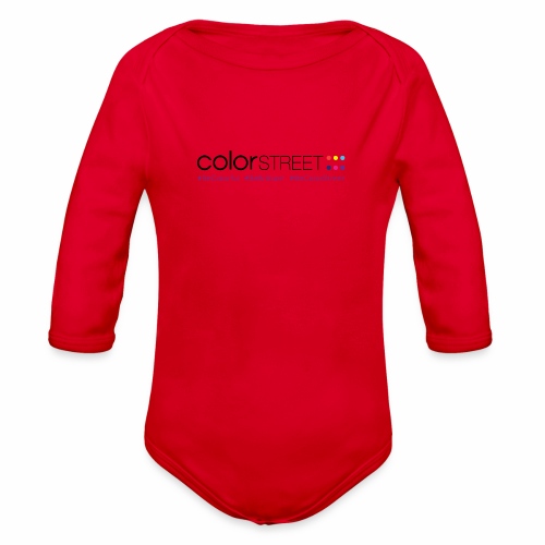 Color Street Long Color #BeColorStreet - Organic Long Sleeve Baby Bodysuit