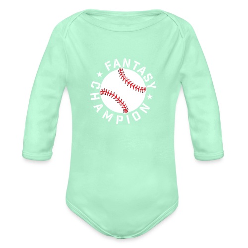 Fantasy Baseball Champion - Organic Long Sleeve Baby Bodysuit