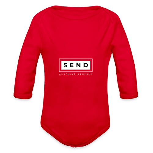 Send Clothing Co - Logo Design - Organic Long Sleeve Baby Bodysuit