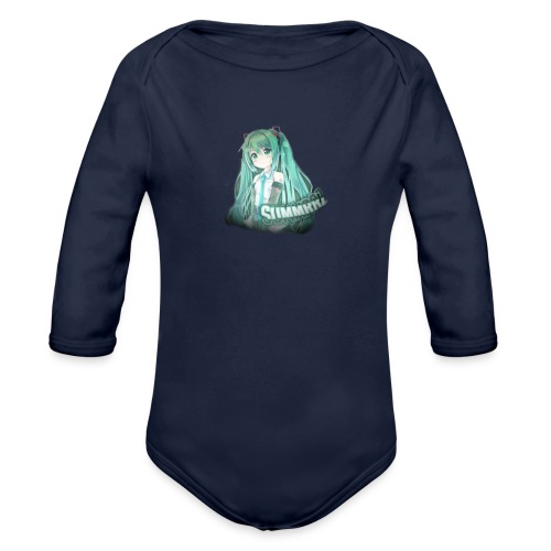 Summrrz Logo Transparent - Organic Long Sleeve Baby Bodysuit