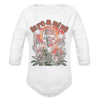 Ghostface Phone Call - Organic Long Sleeve Baby Bodysuit - white - Front