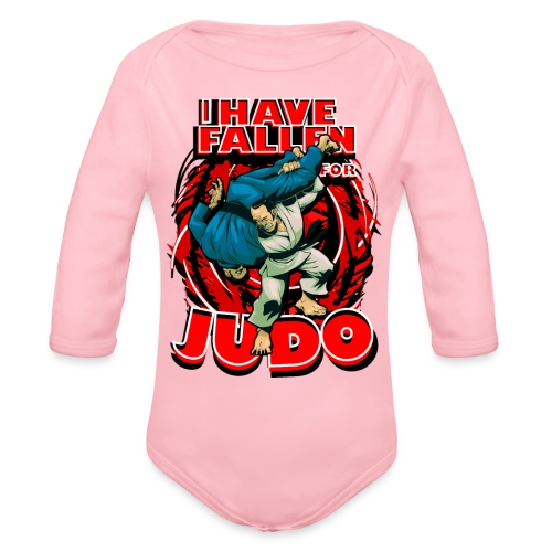 Fallen For Judo - Organic Long Sleeve Baby Bodysuit