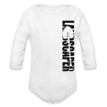 Landscaper Landscaping Landscape - Organic Long Sleeve Baby Bodysuit - white - Front
