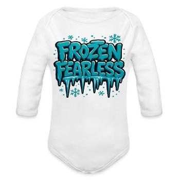 Frozen Fearless - Organic Long Sleeve Baby Bodysuit - white - Front