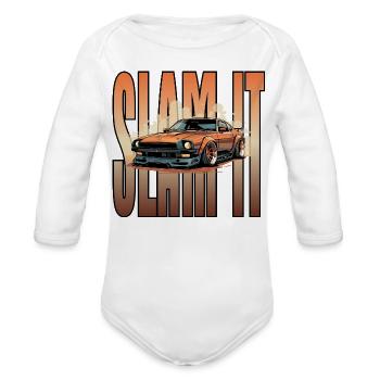 Slam It Car Culture - Cache-couche à manches longues bio - blanc - Devant