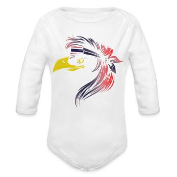 Thailand - Organic Long Sleeve Baby Bodysuit - white - Front